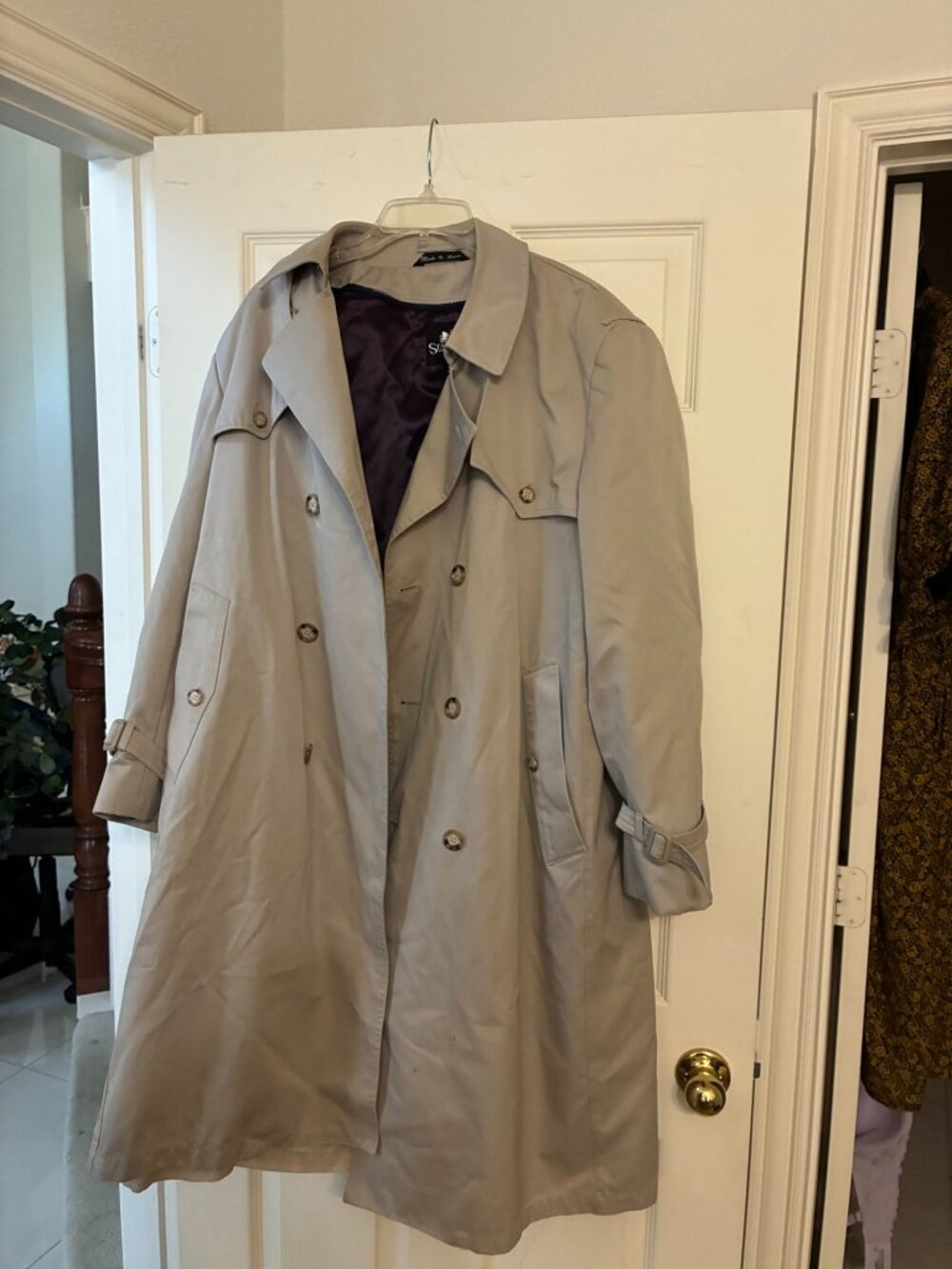 Stafford Men's London Fog Trench Coat